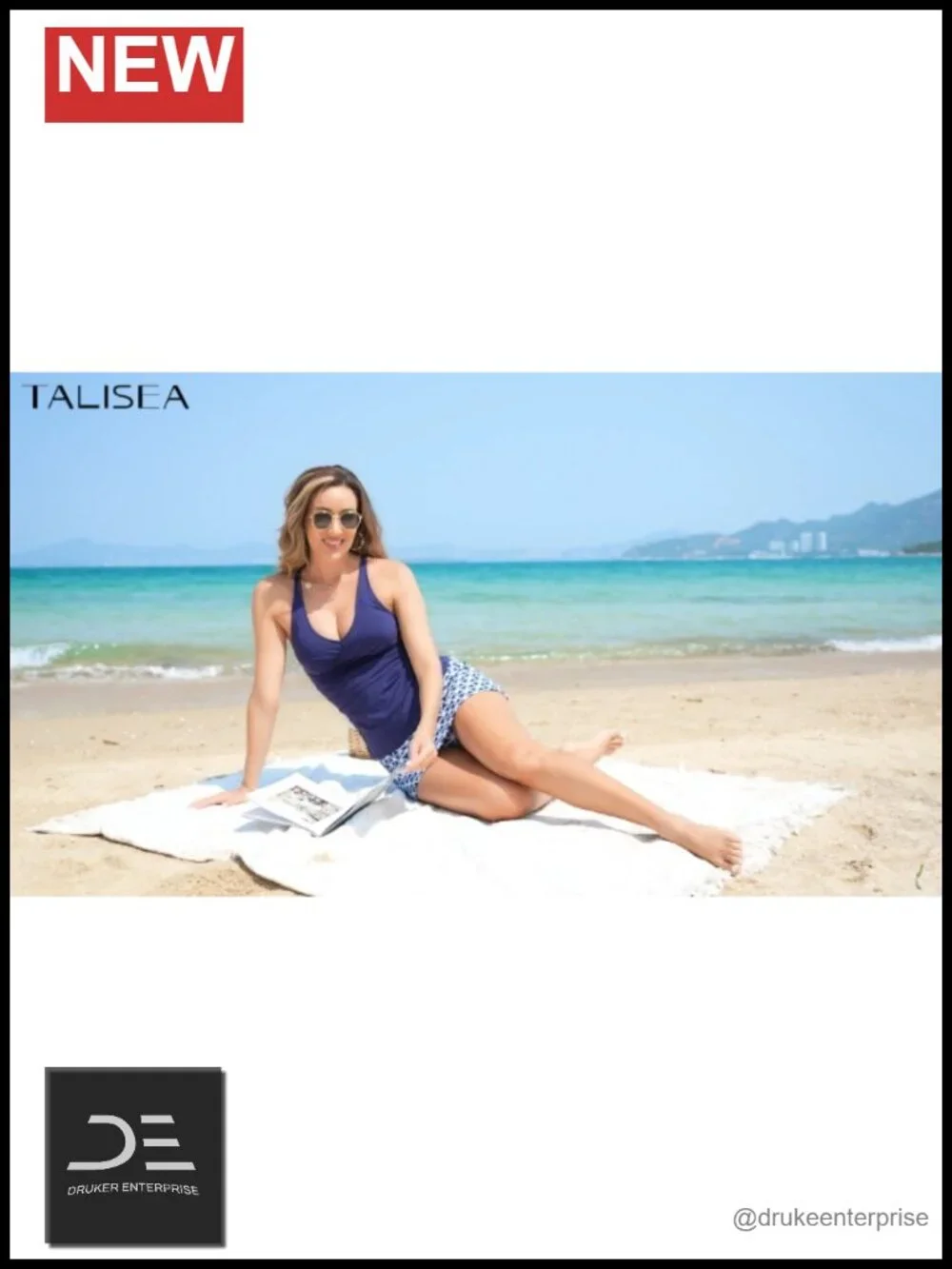 Tankini Bathing Suit with Skirt Tummy Control Two Piece Swimwear